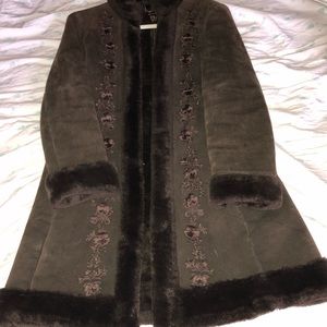 Vintage Guess genuine leather coat